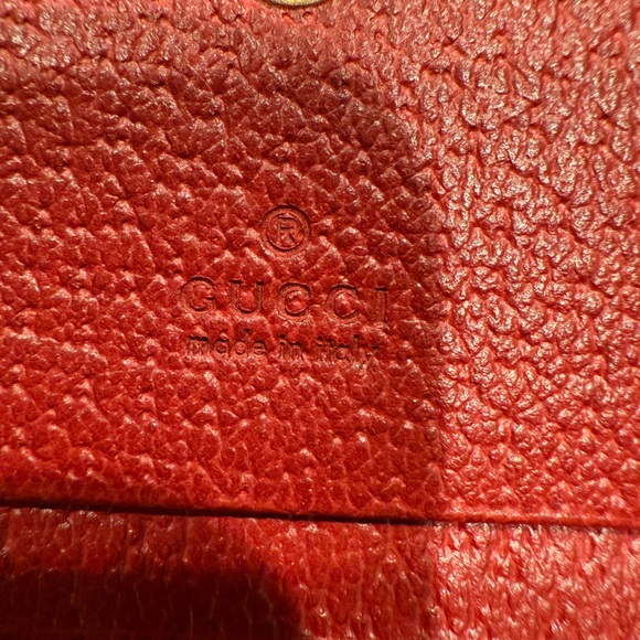 Gucci Flora Print Ophidia Print Wallet-Red Leather interior. Full Inclusion - Picture 12 of 16
